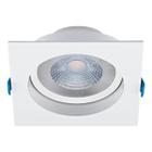 Spot Led Embutir 12W 4000K Branco Neutro 1000 Lumens 30 Recuado Quadrado Branco Bivolt Stella