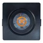 Spot LED Embutir 3W 6000K 240LM Quadrado Preto Bivolt Empalux