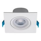 Spot Led Embutir 4,5W 3000K 360LM 38 Quadrado Branco Bivolt Stella