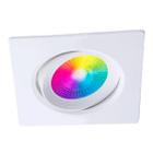 Spot Led Embutir 5W RGB 300LM Smart Quadrado Branco Bivolt Taschibra