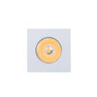 Spot LED Embutir Cob Elysa Mini Baby 3W Quadrado Branco 3000K Quente Nordecor