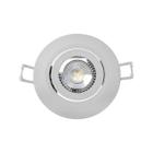 Spot Led Embutir Redondo 5W 6500K Branco Frio Direcionável Bivolt Avant