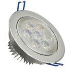 Spot led embutir redondo 7w bc modelo a bivolt aluminio branco quente