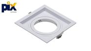 Spot Led Pix Embutir Quadrado Recuado Branca Par20 Dimensões 13cm x 13cm