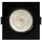 SPOT LED PRETO QUADRADO DIRECIONAVEL EMBUTIR 5W BRANCO FRIO 6500k BIV GALAXY