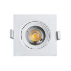 SPOT LED QUADRADO DIRECIONAVEL EMBUTIR 3W BRANCO NEUTRO 4000k BIVOLT GALAXY