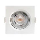 SPOT LED QUADRADO DIRECIONAVEL EMBUTIR 9W BRANCO NEUTRO 4000k BIVOLT GALAXY