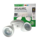 Spot LED Taschibra Direct MR16 2X4W Branco - Base Circular