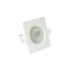 Spot Luminária Led 7w Embutir Quadrado 3500K Branco Quente Decoração Casa Loja Gesso Sanca