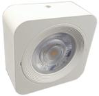 Spot Plafon Sobrepor Quadrado Branco 7x7 Led 5w Bivolt