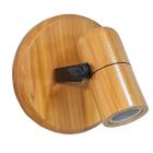 Spot simples de madeira luminária para 1 lâmpada teto ou parede para cima do espelho plafon.