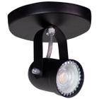 Spot Sobrepor Direcionável Mr16 Dicroica Alumínio Preto + Led 4,8w