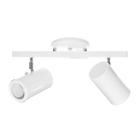 SPOT Sobrepor EM Aluminio E27 516 2 TRILHO Branco HiperLight