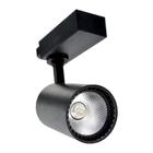 Spot Trilho LED Preto 10W Luz Amarela Bivolt Empalux