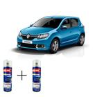 Spray automotivo azul techno + spray verniz 300ml