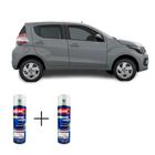 Spray automotivo cinza scandium fiat + spray verniz 300ml - Sherwin Williams