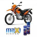 Spray automotivo laranja bros honda motos + verniz spray 300ml