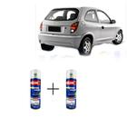 Spray automotivo prata escuna + spray verniz 300ml