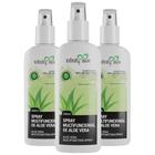 Spray Multifuncional Vegano de Aloe Vera ( Babosa ) 200ml - Kit com 3