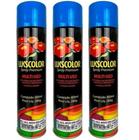 Spray Premium Luckscolor Azul Medio Brilhante 400ml - Lukscolor