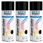 Sprays Tekbond Alta Temperatura 600 Preto Fosco 350ml 3 Und