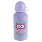 Squeeze Feminina Bichinhos Inox 400ml Infantil - Coruja Lilás