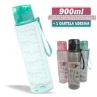 Squeeze Garrafa Água Motivacional 900Ml Adesivo Academia - DRAIK