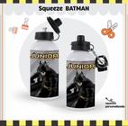 Squezze De Aluminio Personalizada Heroi Batman Com Nome 500ml