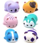 Squishies Opllsai Cat 6 peças para crianças, brinquedos para alívio do estresse