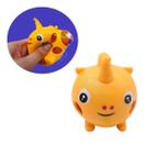 Squishy Fidget Toy Bichinho Apertar Unicórnio/Coelho Laranja