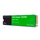 SSD 2TB Western Digital Green SN350 NVMe, Gen3, M.2 2280, Leitura/Grav. 3200/3000MB/s - WDS200T3G0C