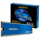 SSD 512GB Adata Legend 710, M.2 2280 PCIe 3.0 NVMe, Leitura/Gravação 2400/1600MB/s - ALEG-710-512GCS