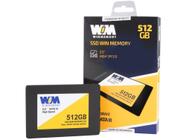 SSD 512GB WIN MEMORY SATA 2,5” Leitura 560MB/s Gravação 540MB/s SWR512G