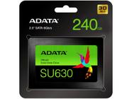 SSD Adata 240GB SATA III 2.5” Leitura 520MB/s e Gravação 450MB/s SU630