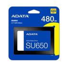 Ssd Adata 480gb Su650 Sata3 2,5 7mm Leitura E Gravacao 520mb/s - 450mb/s Asu650ss-480gt-r