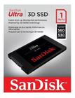 SSD Disco sólido interno SanDisk Ultra 3D SDSSDH3-1T02-G25 1TB preto