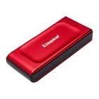 SSD Externo 1TB Kingston XS1000 Vermelho - Portátil - USB 3.2 - Leitura até 1050MB/s SXS1000R/1000G