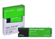 SSD NVMe 500GB M.2 2280 WD Green SN350, PCIe, NVMe, Leitura: 2400MB/s, Gravação: 1500MB/s