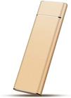 SSD Portátil Externo 14TB - Tipo-C/USB - Compatível com PC, Notebook, Mac, PS4 e Xbox (Dourado)