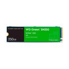 SSD WD 250GB Green PC SN350, PCIe, NVMe, Leitura: 2400MB/s e Gravação: 1500MB/s - WDS250G2G0C