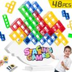 Stacking Game Balance Blocks Tetra Tower 48 unidades GINROGD