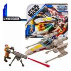 Star Wars Mini Boneco Luke Skywalker e Veículo X-Wing Mission Fleet - Hasbro E9342