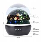 Starry Sky Spotlight, Baby Night Light, 2-in-ocean World Projection Lamp com cabo USB, mudança de 8 cores para quarto infantil e 360 lâmpada de mesa rotativa