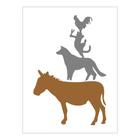 Stencil Animais - 15x20 - Ref A2765