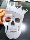 Stencil Caveira Com Coroa para Pinturas e Aerografias - 2R04