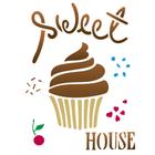 Stencil de Acetato para Pintura OPA 15X20 2238 Doces Sweet House