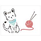 Stencil de Acetato para Pintura OPA Simples 15 x 20 cm - 2170 Pet Gato