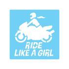 Stencil De Parede Tamako Ride Like A Girl 55X55Cm - Ref 645 - Stencil Tamako