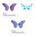 Stencil de Plástico para Pintura OPA 14 x 14 cm - 1374 Borboleta Memories