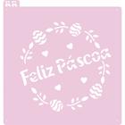 Stencil Feliz Páscoa - Ref. 4049 - 1 unidade - RR CORTADORES - Rizzo